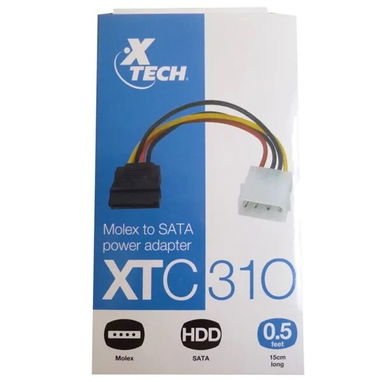 Adaptador de Alimentación de Molex a SATA, XTech XTC-310 53.274327 - 4/4