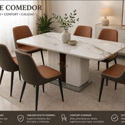 Juego de comedor de seis sillas - Img 56576334