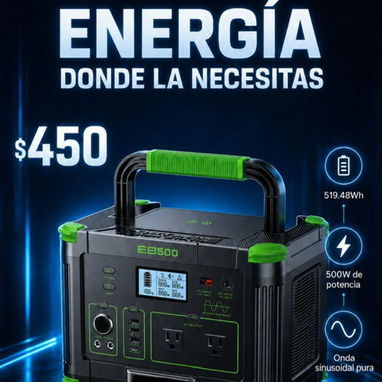 Gran Rebaja!! Los mejores precios de estaciones de energia portables, marcas como Ecoflow, Bluetti, Anker, Daran - 9/10