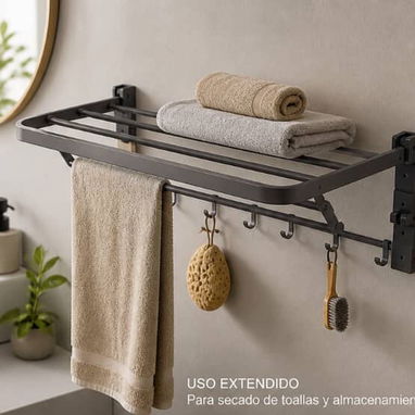 Toallero de pared con ganchos. Estamos en Nuevo vedado 📌 - Img 120553391
