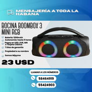 🔊 BOCINA BOOMBOX 3 MINI RGB 🔊 ¡Potencia, estilo y sonido en un solo equipo! - Img 55164148