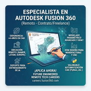 Especialista en Autodesk Fusion 360 (Remoto) - Img 56763097