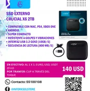 🚀 SSD Externo Crucial X6 2TB – ¡Velocidad y Espacio Ilimitado! 💾✨ - Img 50017896