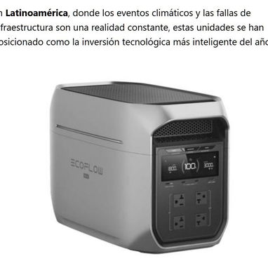 EcoFlow  Suficiente potencia para todo su hogar sin ruido q moleste a sus vecinos. Mensajería incluida en muchos casos. - Img 117838490