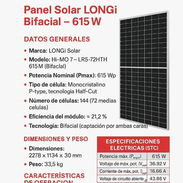 Paneles solares LONGI de 615 W bifaciales - Img 55895381