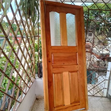 Puerta de madera de cedro todas las medidas para exterior y interior - Img 123309024