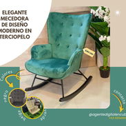 🪑Elegante silla mecedora de terciopelo-Disponible - Img 55722785