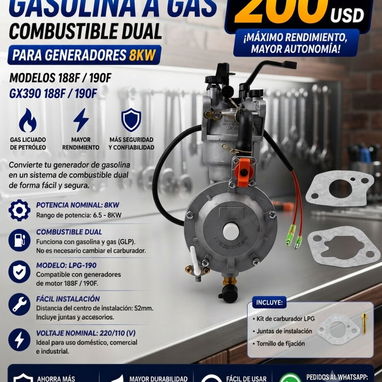 CONVERSORES DE GASOLINA A GAS!! - Img 125777440