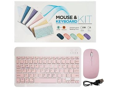 Kit mouse y teclado rosado - Img main-image-45855747