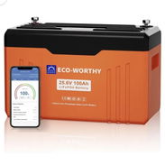 Bateria ECO WORTHY100 Ah 25.6V - Img 58437961