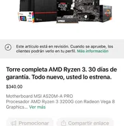 Torre completa AMD Ryzen3 . 30 días de garantía. Todo nuevo a estrenar. - Img 48942863
