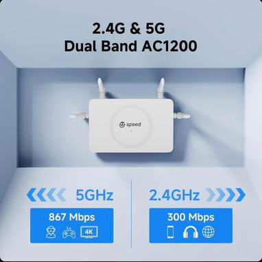 ROUTER DUAL BAND AC/1200 WAN + 3LAN 1/GB MODO REPETIDOR VPN SELLADOS /63142460 /55821991 - Img 119530291