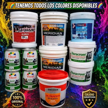 Pintura impermeabilizante,vinil , esmalte , aceite , anticorrosivos , pintura para piscinas , todo original sellado de f - 5/5