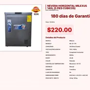 NEVERA HORIZONTAL MILEXUS 140L (5 PIES CÚBICOS) VPT#-0212 - Img 55241933