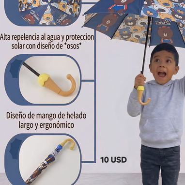Chancletas y sombrillas para niñas/niños - 3/7