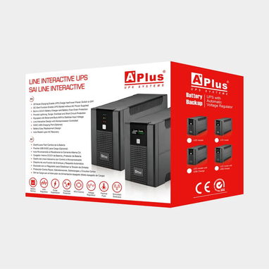 UPS APLUS Línea Interactiva 1000VA/600W + 2 USB - 3/3