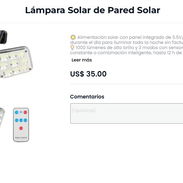 Lámpara Solar de Pared Solar - Img 58235859