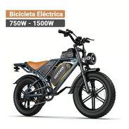 Bicicleta Eléctrica Deepower QS7 750W 1500W Peak 48V 20Ah 20x4 Fat Tire Negro 🔶 - Img 57512362