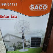 Ventilador de pie recargable con panel solar - Img 55686554