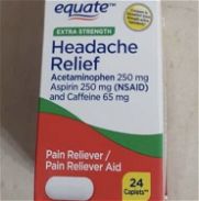 EXTRA STRENGTH Headache Relief Acetaminophen 250 mg Aspirin 250 mg (NSAID) and Caffeine 65 mg - Img 45937011