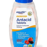 Antiácido de Fuerza Ultra ( Carbonato de Calcio )Tabletas Masticables, 1000 mg, 160 Unidades 20 USD - Img 55599711