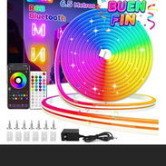 Luces de neon RGB. Nuevas en su caja, 6.5metros. con mando y transformador. Funciona a ritmo de la música - Img 52491740
