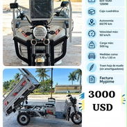 • Triciclos viento rápido *3000 usd* ~ Batería de gel 60V 45Ah 1200W ~ Caja cuadrática ~ Autonomía: 60/70km ~ Velocidad - Img 58123898