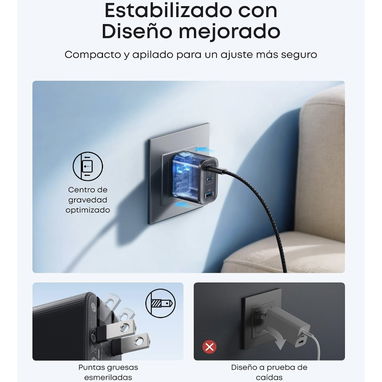 ANKER NANO 70W | NUEVO Y SELLADO | 3 PUERTOS | CARGA RÁPIDA - 5/7