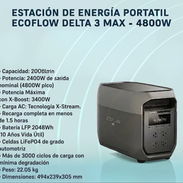 ESTACIÓN DE ENERGÍA PORTATIL ECOFLOW DELTA 3 MAX - 4800W-2058Wh nueva sellada en caja con garantía - Img 55390863