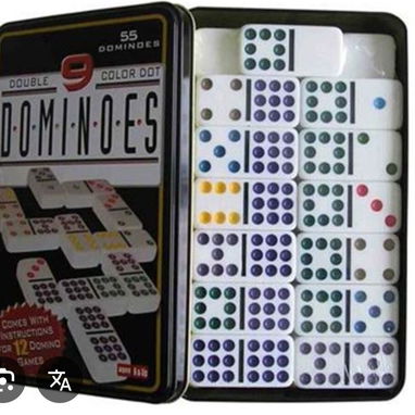 Juegos de domino 55 piezas hasta el doble 9 - Img 123438947