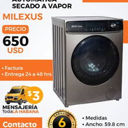 Lavadora Aut Secado A vapor Milexus 10Kg - Img 53319188