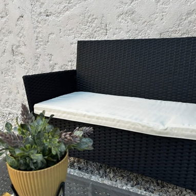 Juego de muebles para terraza o exteriores con mesa de cristal ⭐️Domicilio Gratis⭐️ - 2/3