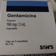 Gentamicina en Inyecciones caja con 5 Ampulas de 160mg, 2 ml - Img 47785067
