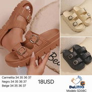 Sandalias engomadas para dama - Img 55423948