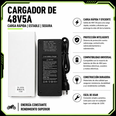 ⭐cargador inteligente 48V 5A - venta por cantidad - Img 121819763