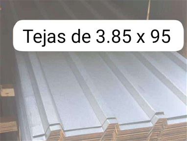 Tejas galabanizadas , purles de 3 m de largo , angulares de 40 de 3 m - Img main-image