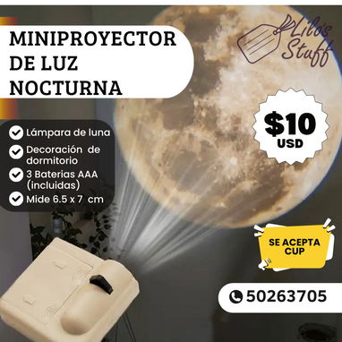 Lámparas de proyección Nocturna - astronautas, lunas, miniproyectores - Img 97646519
