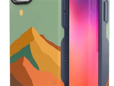 Casely Funda para iPhone 13 Pro Max | Compatible con MagSafe | Endless Peaks | Funda de montaña  con bloques de color - Img 64902624