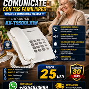 ☎️ PANASONIC ☎️ TELEFONO FIJO PANASONIC KX-TS500LX1W COLOR BLANCO. MENSAJERIA CON FACTURA Y GARANTIA. 📲 54833699 - Img main-image-55676225