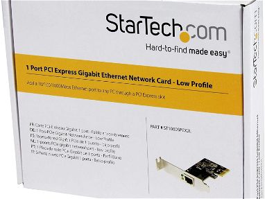 Tarjeta de Red PCI Express de 1 Puerto Gigabit Ethernet -Adaptador Nic PCI-E, 1x RJ45 Hembra, Perfil Bajo,marca:StarTech - Img 68172518