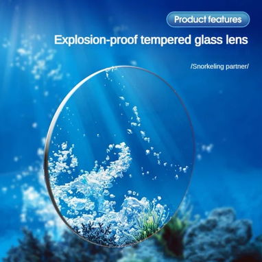 Conjunto de máscara visor de cristal y snorkel - 3/3