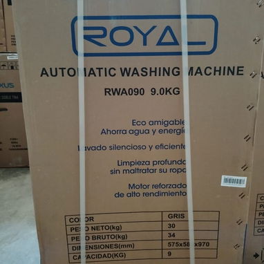 LAVADORA AUTOMÁTICA ROYAL 9KG, ENTREGA DE FACTURA PARA SU GARANTÍA. VARIEDAD DE LAVADORAS AUTOMÁTICAS Y SEMIAUTOMÁTICAS - Img 126312284