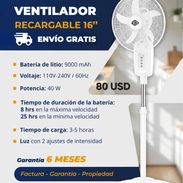 Ventilador Recargable 16 " - Img 57861078