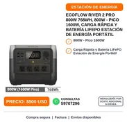 Ecoflow River 2 Pro 768Wh 800W Estación de Energía LA GANGA CUBA - Img 58444784