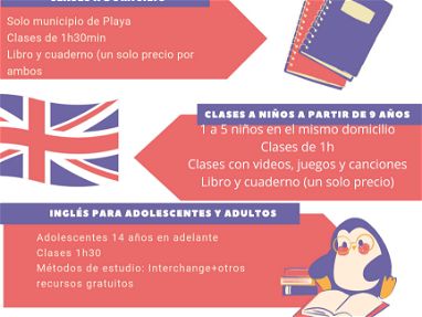 Clases de inglés para niños y principiantes a domicilio solo en el municipio de Playa La Habana - Img 67707256