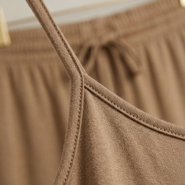 Conjunto de Pijama / Ropa de Casa (Color Café / Camel) - Img 125355666