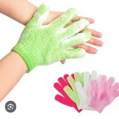 Guantes exfoliantes para bañarse. El par - Img 125950128