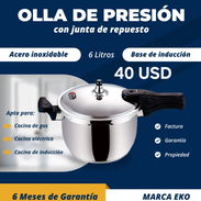 Olla de presión 6 litros con junta de repuesto - Img 53551470