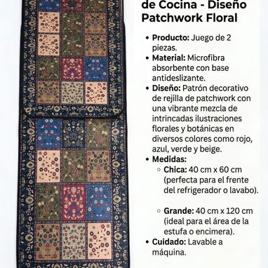 Set de 2 alfombras de cocina - Img 124813578