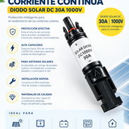 ☀️⚡ PROTEGE TU SISTEMA SOLAR ANTES DE QUE SEA DEMASIADO TARDE. 🔒 DIODO SOLAR DC 30A | 1000V - Img 57004089